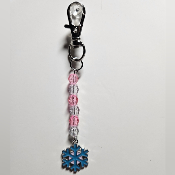 Snowflake Keychain/Purse Charm NEW - Picture 2 of 2